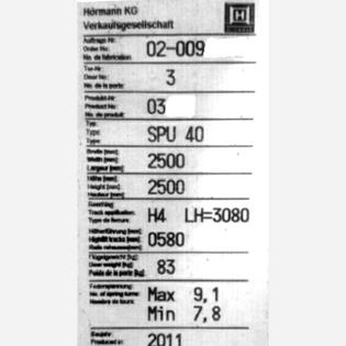 Muster Typensschild Original